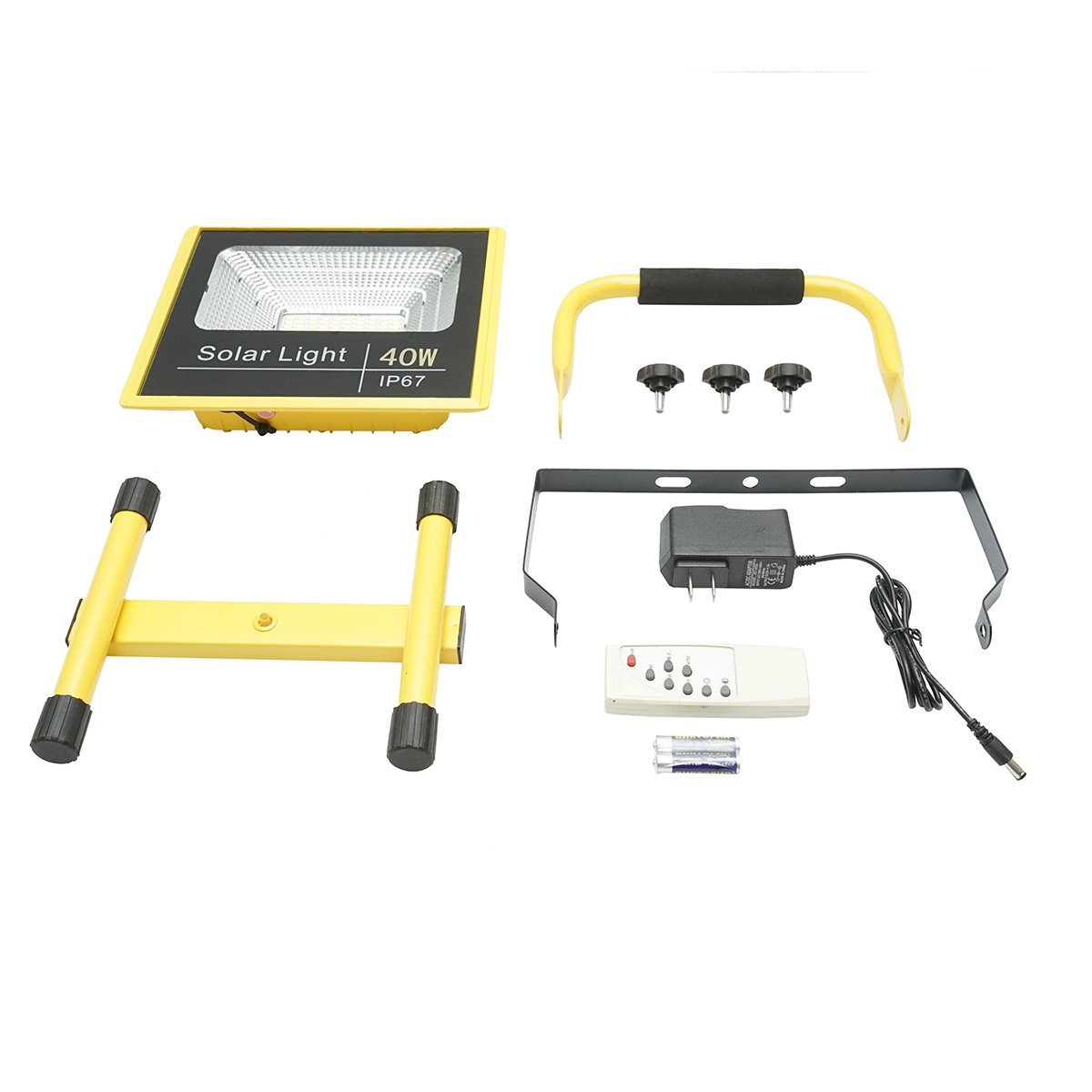Lampa de lucru LED portabila 40W, 8000K cu acumulator LifePO4 2x6000mAh telecomanda si cadru stativ IP67 Breckner Germany